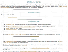 Tablet Screenshot of chris.golde.org
